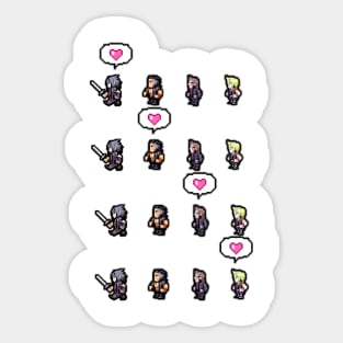 Pixel Final Fantasy XV LOVE Sticker